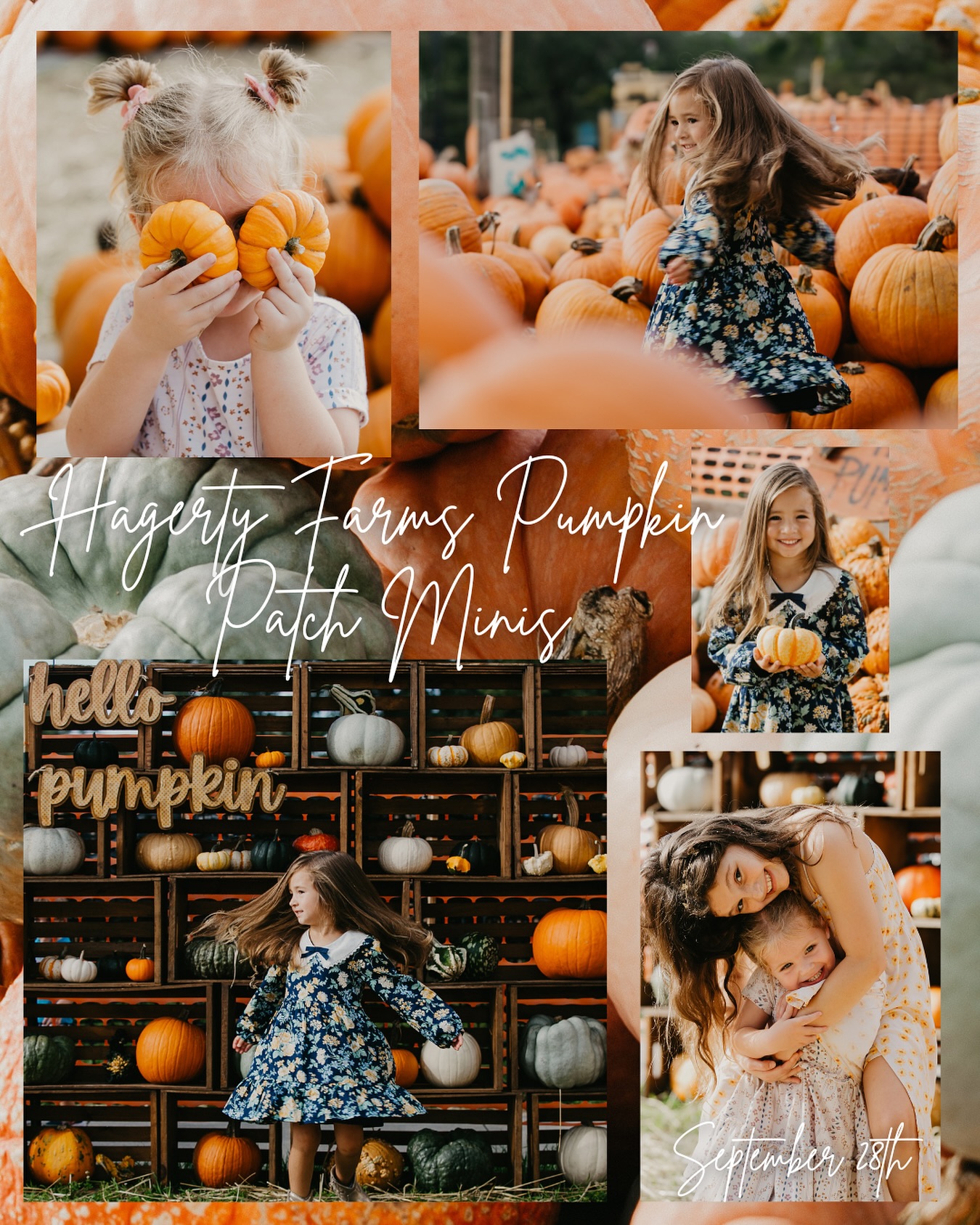 ✨ Last Call for Hagerty Farms Pumpkin Patch Minis! ✨
This Sunday, September 28th, is your final chance to grab one of these cozy pumpkin patch sessions. Think twirls, giggles, and memories that feel like fall.

🍂 Other Mini Session Dates Coming Up:
• October 19 – Hannibal Square
• November 2 – Rollins College
• November 16 – New Smyrna Beach (+$50 travel fee)
• December 14 – Leu Gardens (for my procrastinators — delivered before Christmas!)

Each mini includes 15 minutes of shooting, 10 edited images, and a styling guide. Optional gallery upgrades available.

Spots go quickly—send me a DM to snag yours today!

https://thewanderingstoryteller.hbportal.co/schedule/68bdf2ffe01613002149ad02