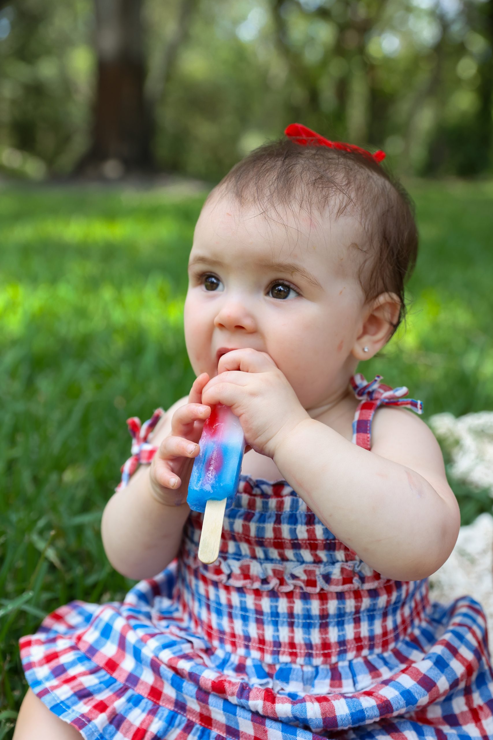 Fourth of July mini session with popsicles